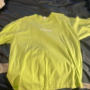 Undefeated Lime Green Logo Tee, XL, Worn 4x